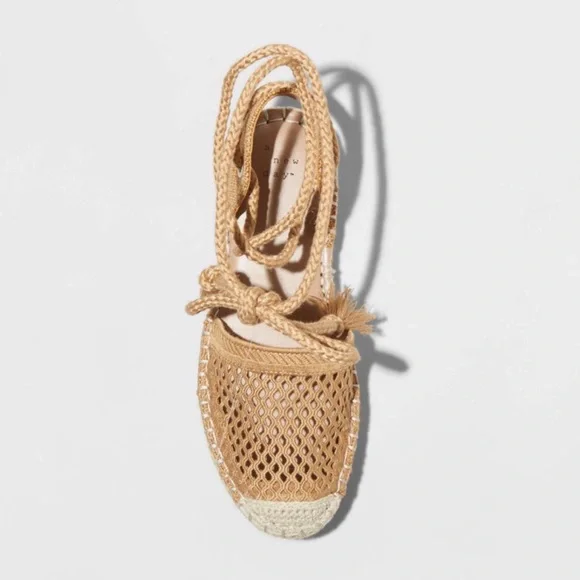 A new day lace up espadrille cognac new - Picture 2 of 5